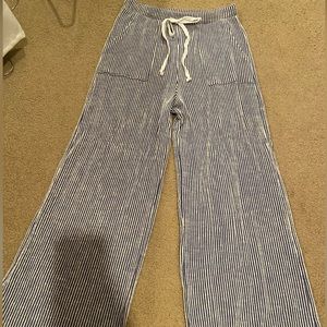 striped soft pants